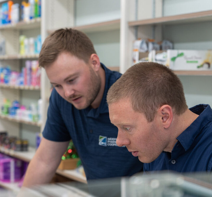 ipc expert helping pharmacist