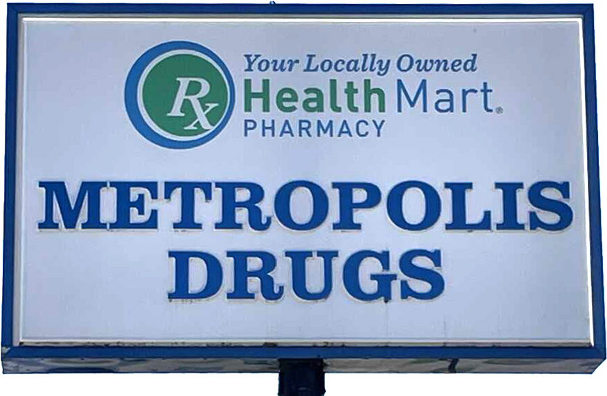 metropolis drugs sign